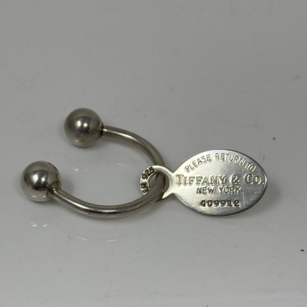 Tiffany horseshoe key ring sterling silver